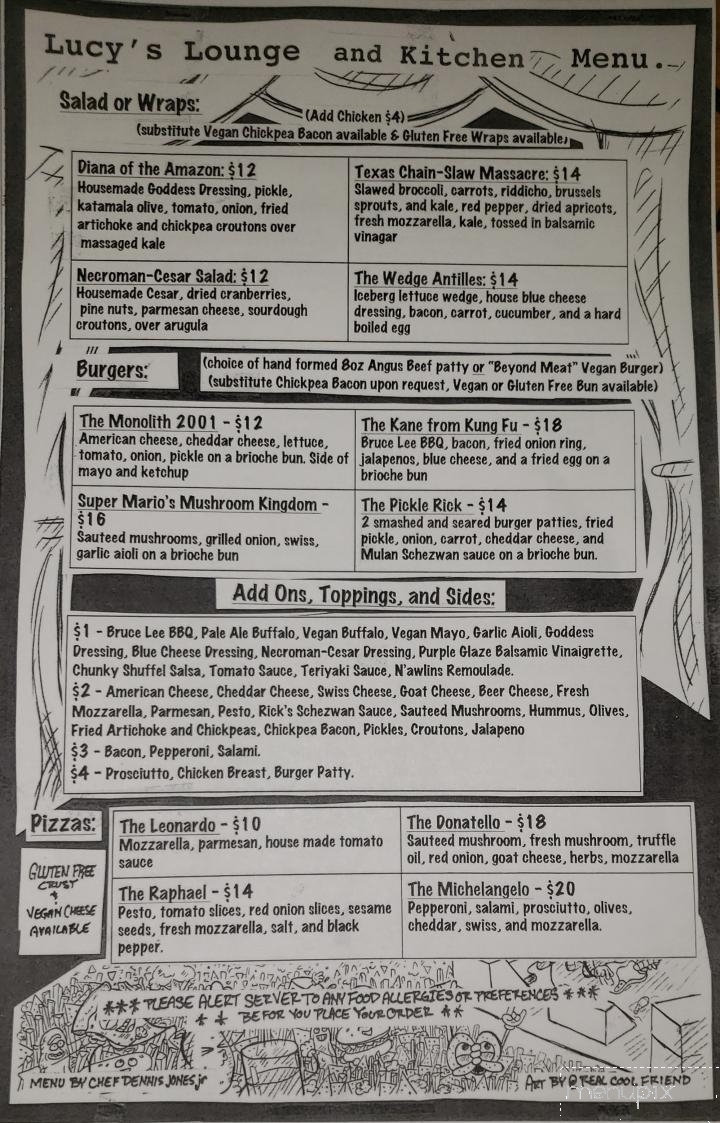 Lucy's - Pleasantville, NY menu_pic