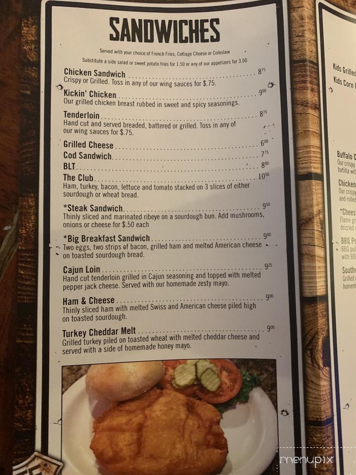 Old 218 Tap - Hills, IA menu_pic