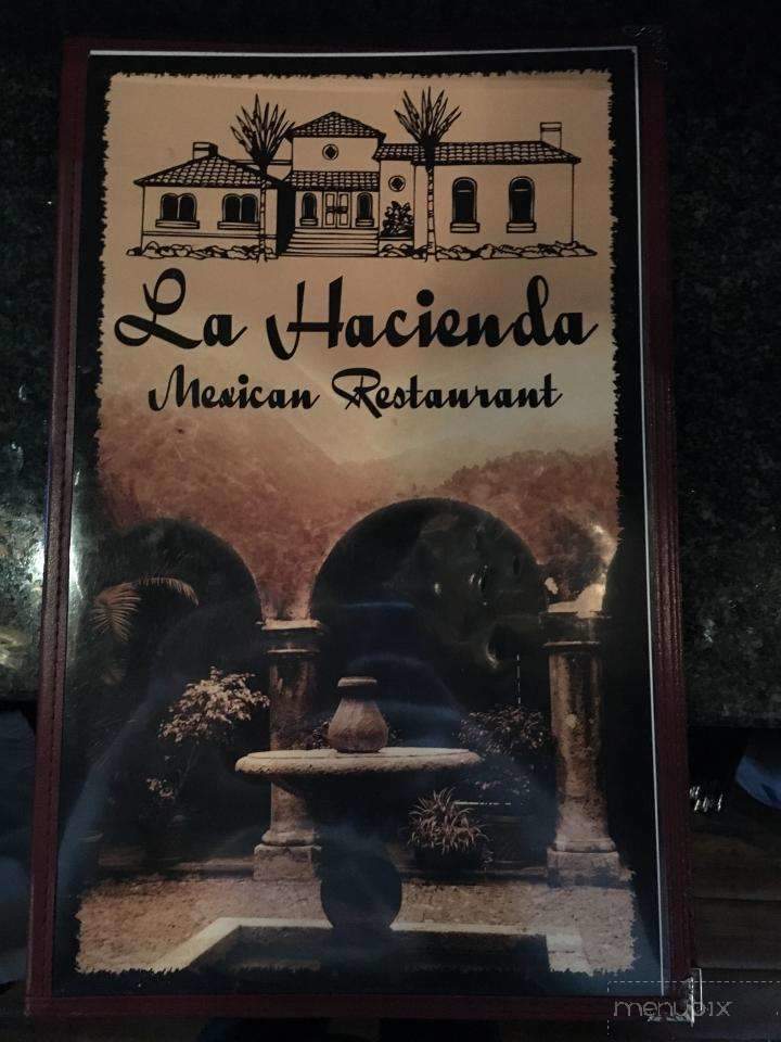 La Hacienda menu – SLC menu