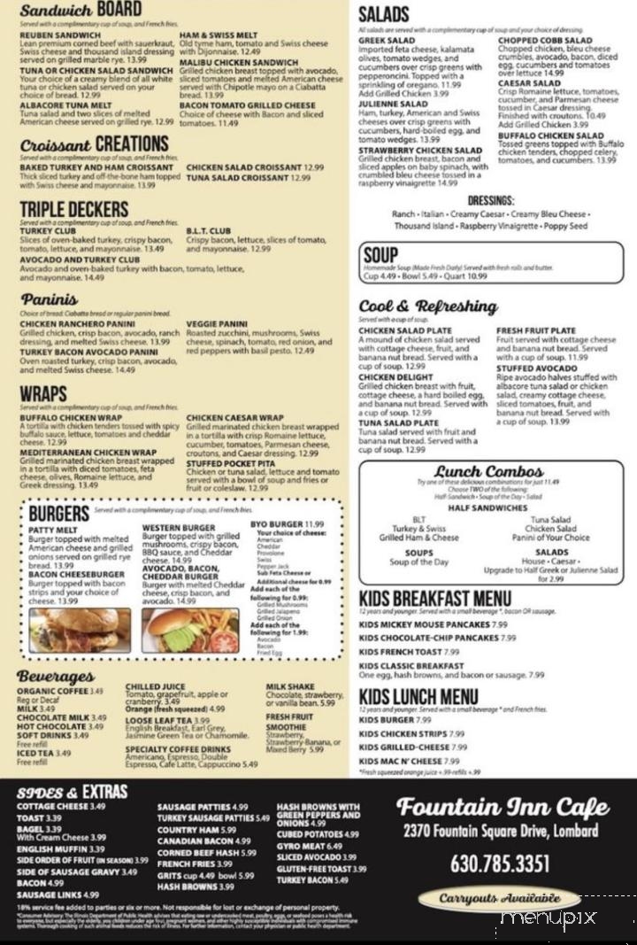 Berrylicious Breakfast Club - Lombard, IL menu_pic