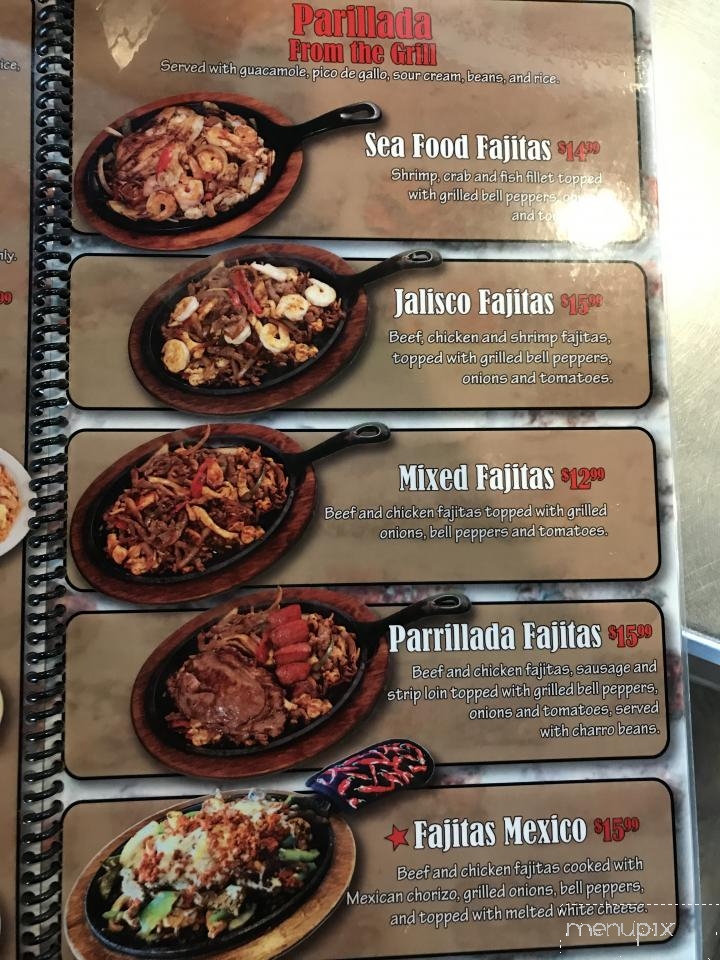 Taqueria Jalisco - Midland, TX menu_pic