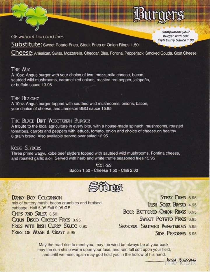 Blarney Station - Warwick, NY menu_pic