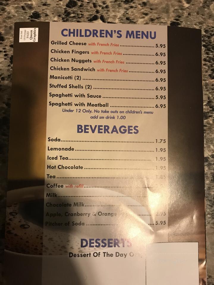 G Alexanders Pizza & Restaurant - Ludlow, MA menu_pic