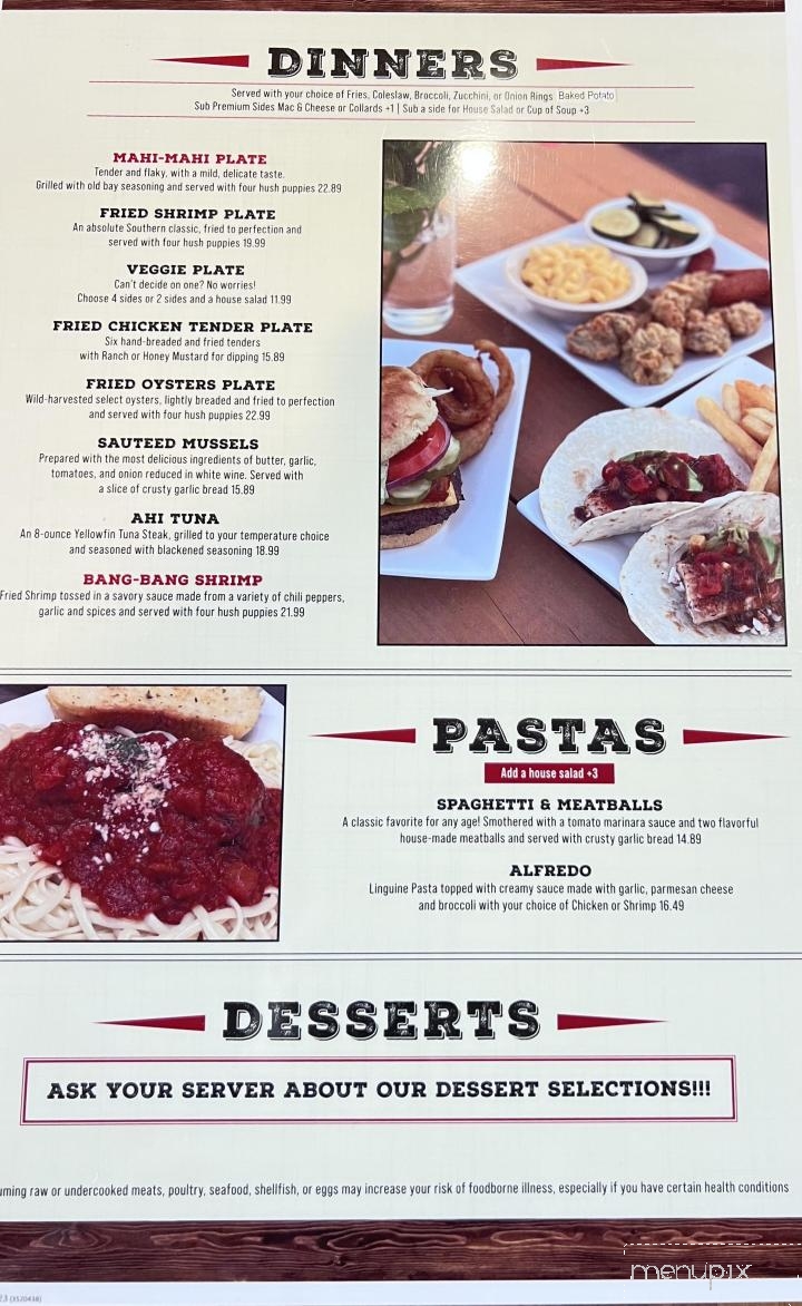 Michael's Pub and Patio - New Bern, NC menu_pic