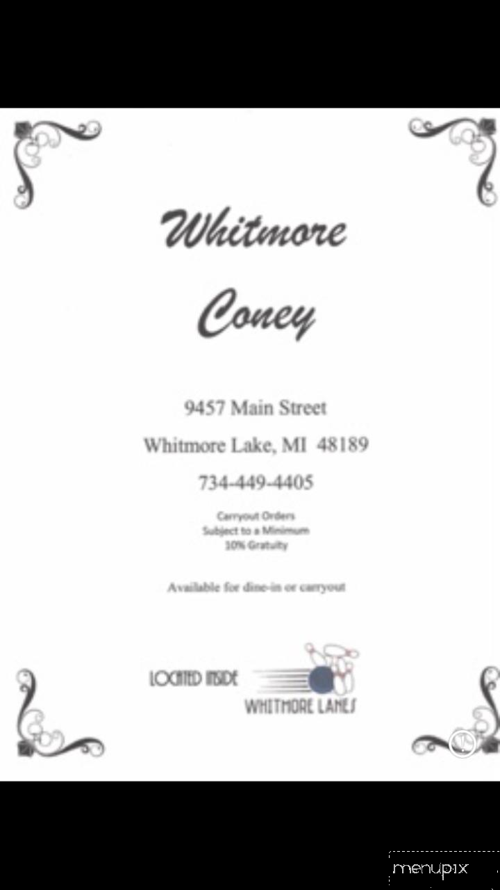 Whitmore Coney Island - Whitmore Lake, MI menu_pic