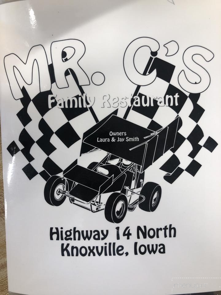 Mr C's Steakhouse - Knoxville, IA menu_pic