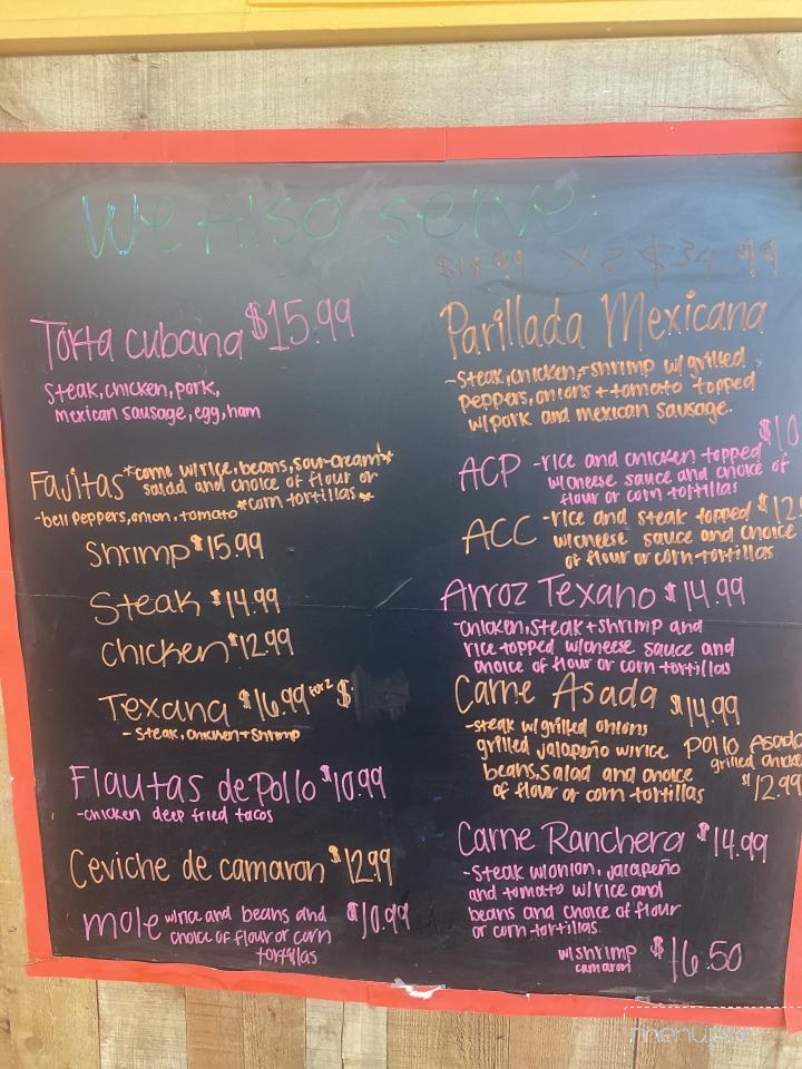 Taqueria Lolita - Hiddenite, NC menu_pic