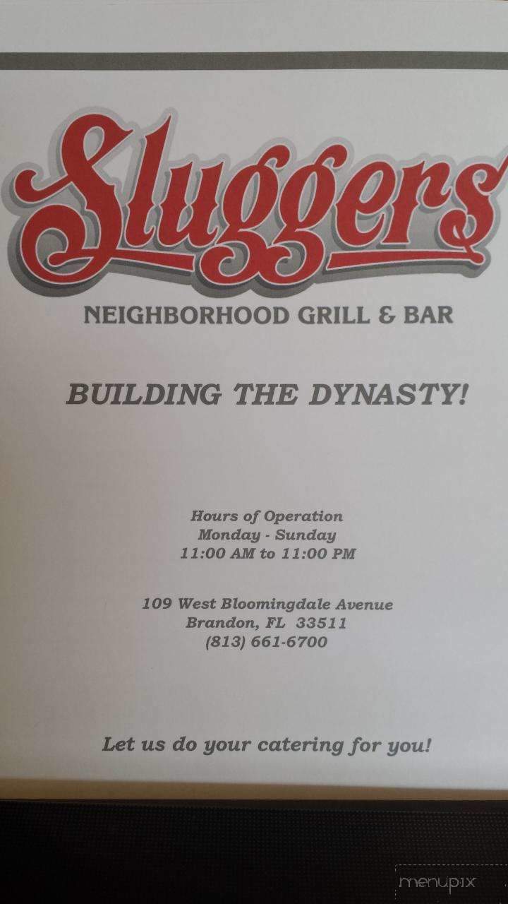 Sluggers Bar & Grill - Brandon, FL menu_pic