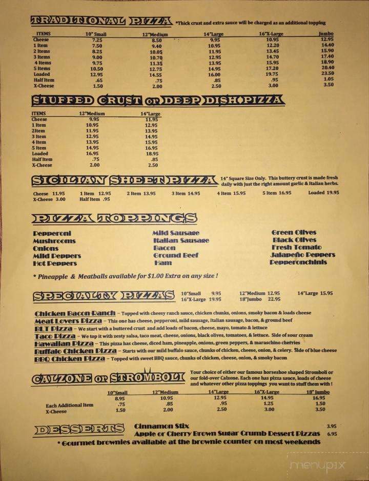 Sporty's Pizzeria - Prospect, OH menu_pic