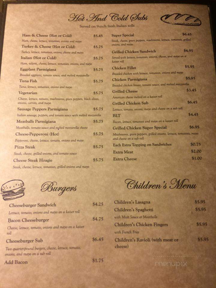 Giovanna's Italian Eatery - Madison, VA menu_pic
