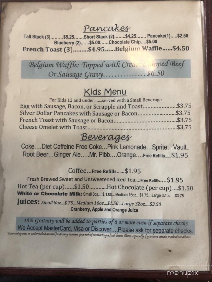 Kay's Country Kitchen - Cambridge, MD menu_pic