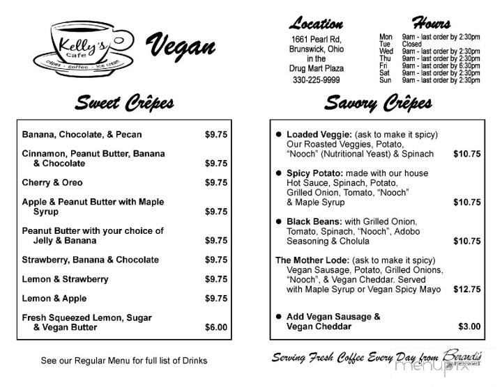Kelly's Cafe - Brunswick, OH menu_pic