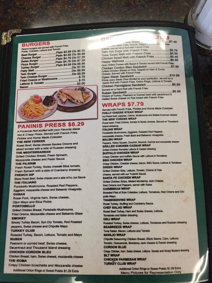 Columbia Diner - Valatie, NY menu_pic