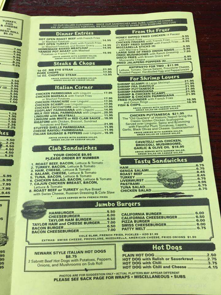 Nora's Deli - Avenel, NJ menu_pic