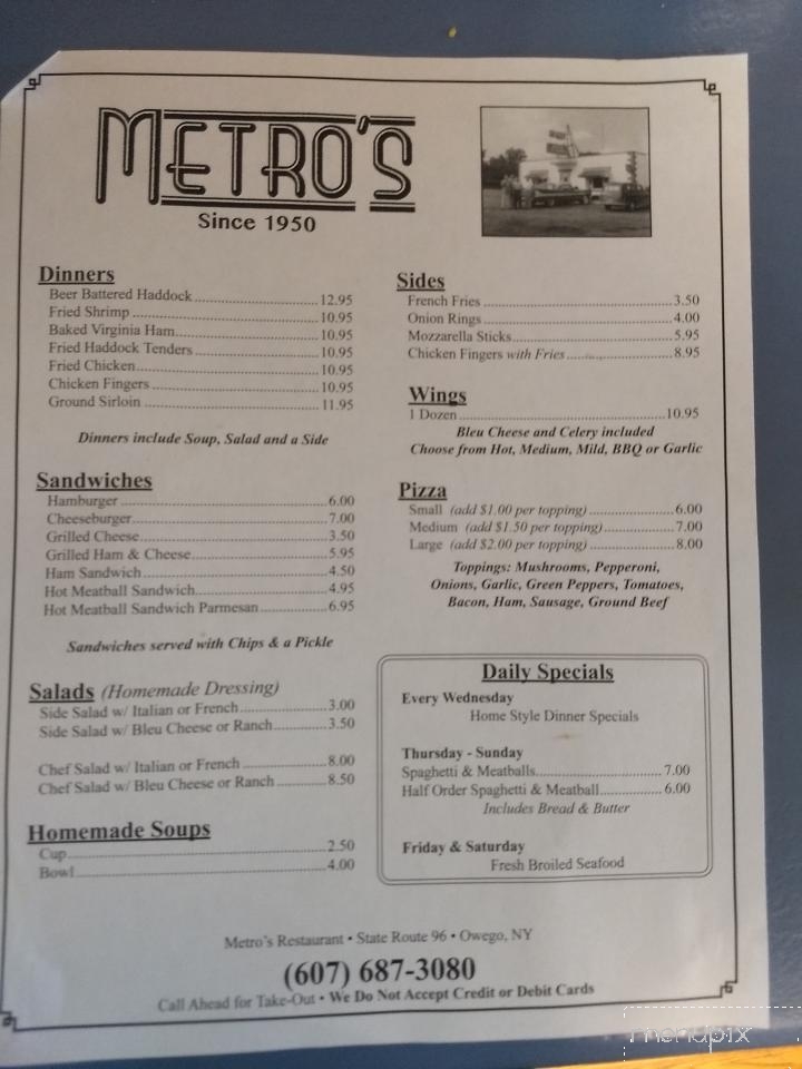 Metro's Restaurant - Owego, NY