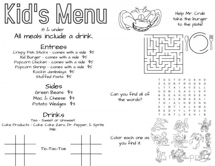 Succotash Cajun Cuisine - Guild, TN menu_pic