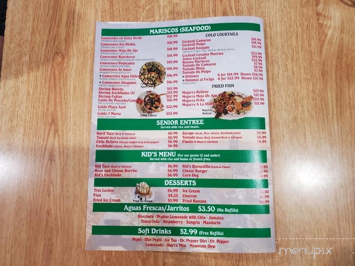 La Casa De La Abuela - Mesquite, NV menu_pic