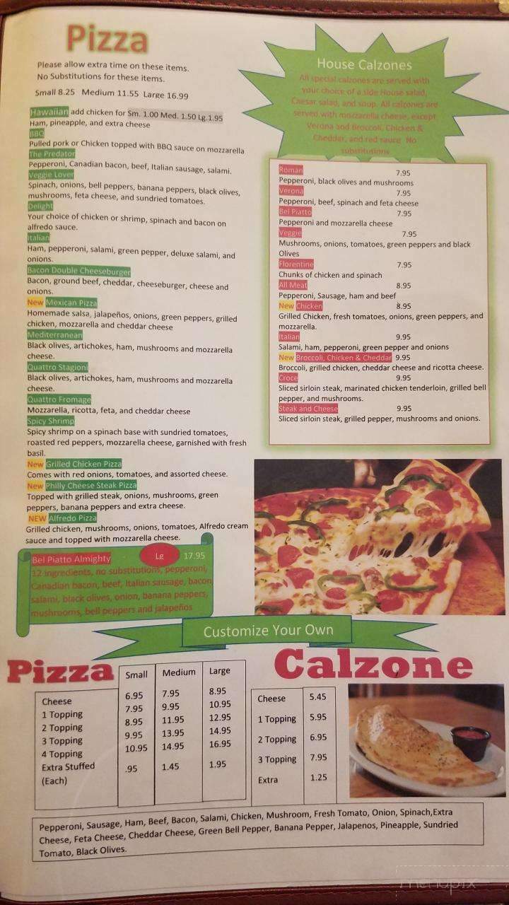 Bel Piatto - Kosciusko, MS menu_pic