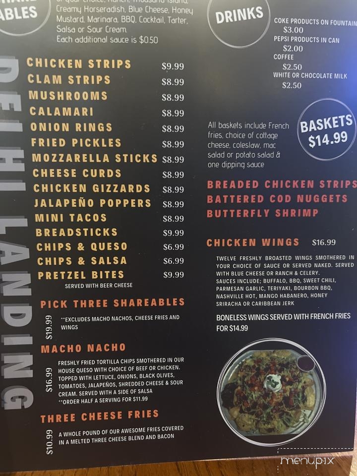Delhi Landing - Delhi, IA menu_pic