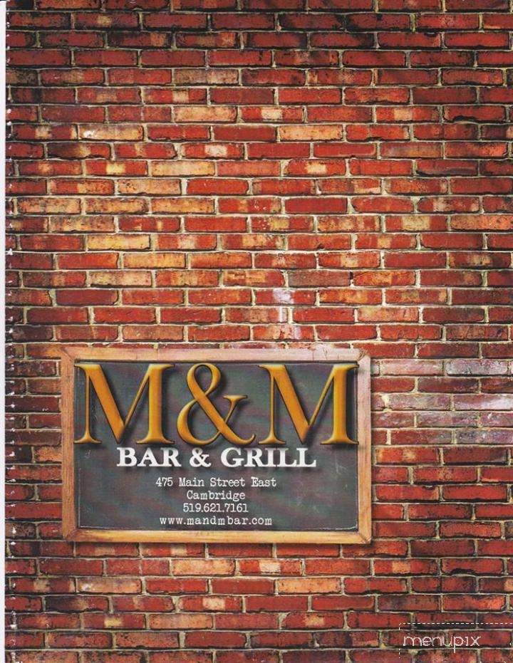 M & M Bar and Grill - Cambridge, ON menu_pic