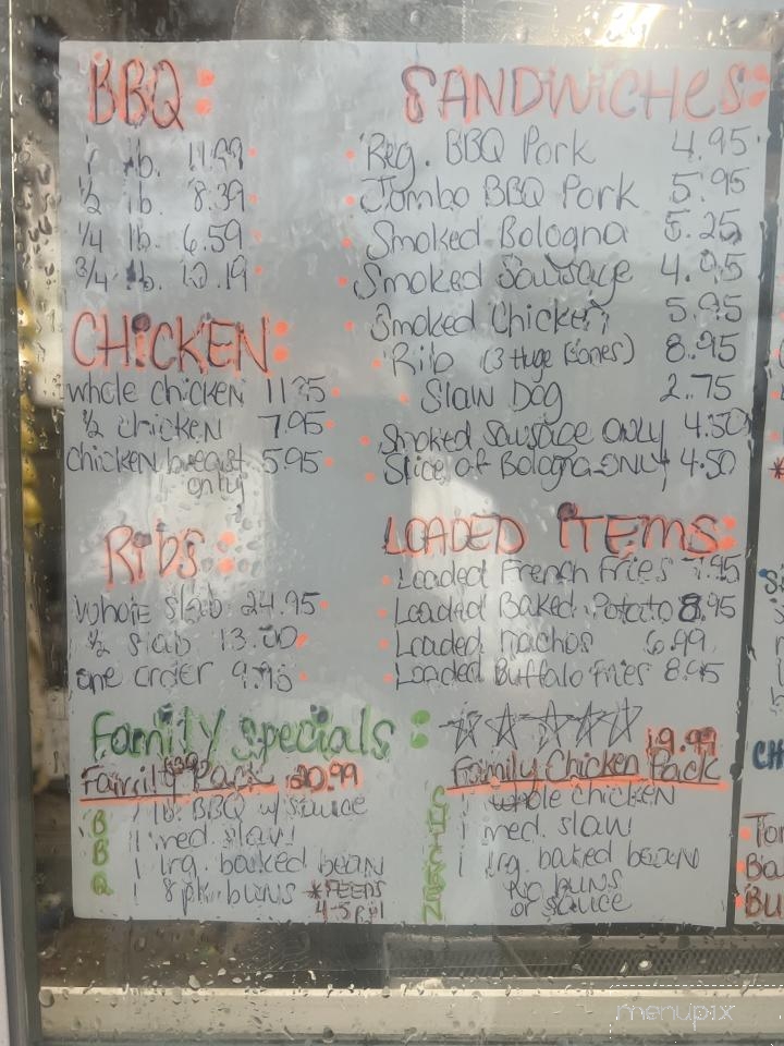 Pappy John's Original Barbecue - Selmer, TN menu_pic