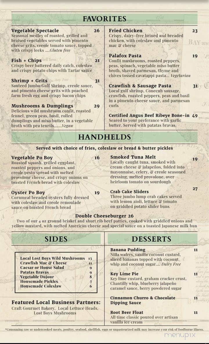 Our Palafox - Pensacola, FL menu_pic