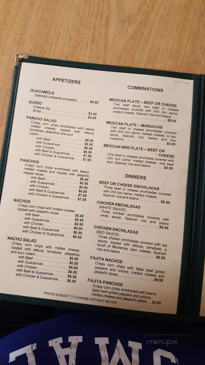 Old Mexico - Berryville, AR menu_pic