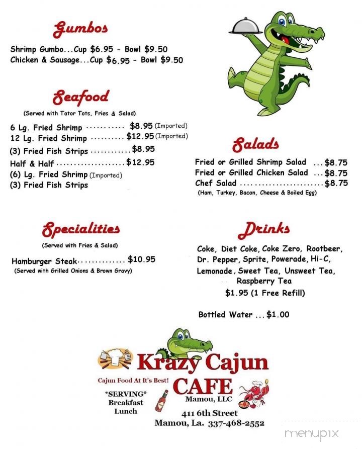 Krazy Cajun Cafe - Mamou, LA