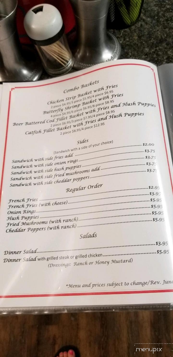 Suzie's Ice Cream Shoppe - Pangburn, AR menu_pic