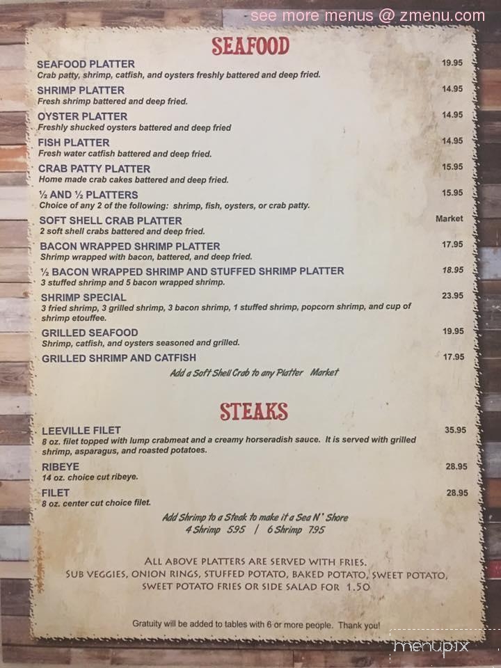 Cisco's Cajun Cantina - Grand Isle, LA menu_pic