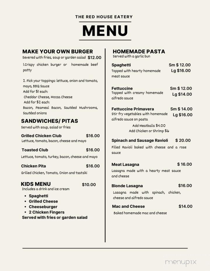Tommy D's Restaurant & Steakhouse - Hanover, ON menu_pic