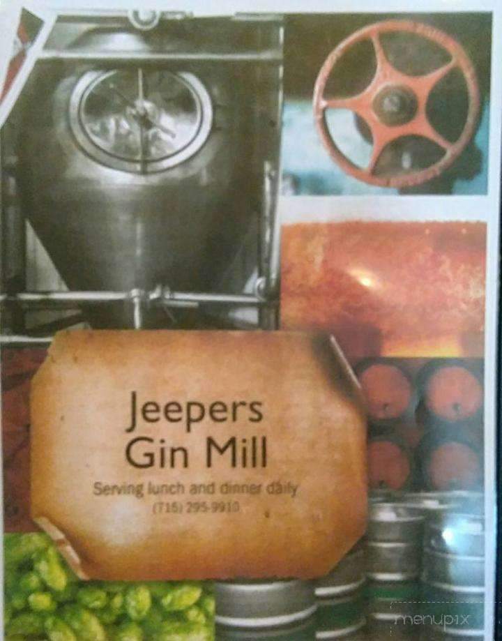 Jeepers - Plover, WI menu_pic