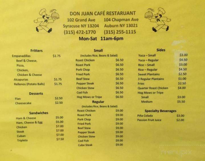 Don Juan Cafe Restaurant - Syracuse, NY