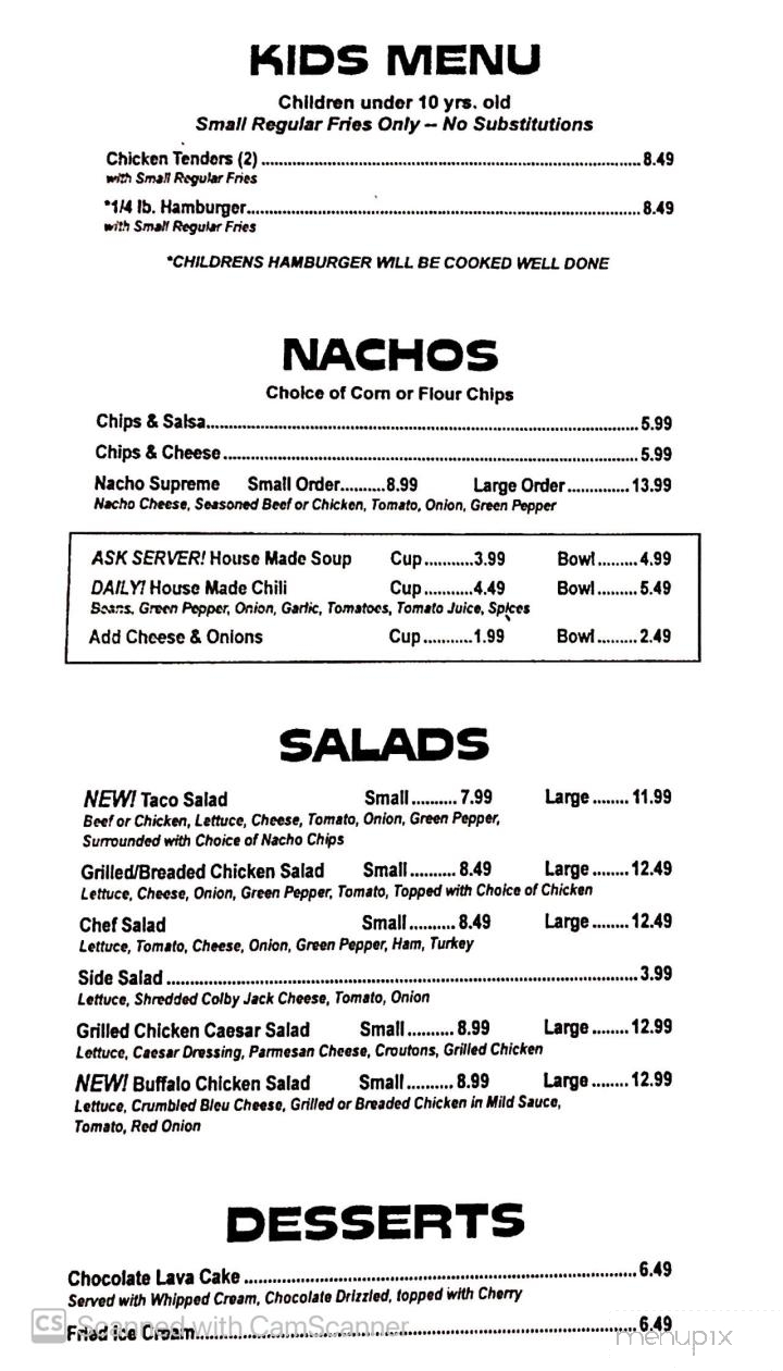 C J's Bar & Grill - Port Huron, MI menu_pic
