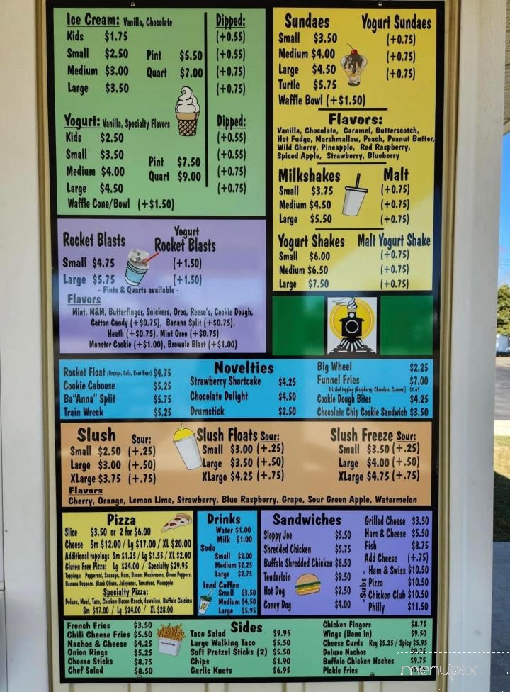 Track Side Treats - Anna, OH menu_pic