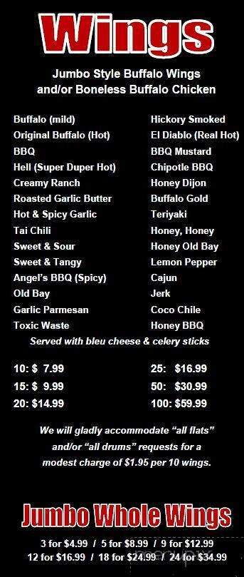 Angel's Wings - Parkville, MD menu_pic