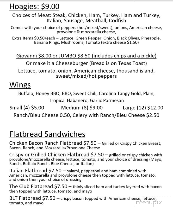 Washington Square - Clarksburg, WV menu_pic