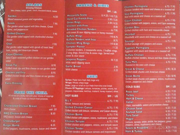 Turnpike Pizza - Auburn, NH menu_pic