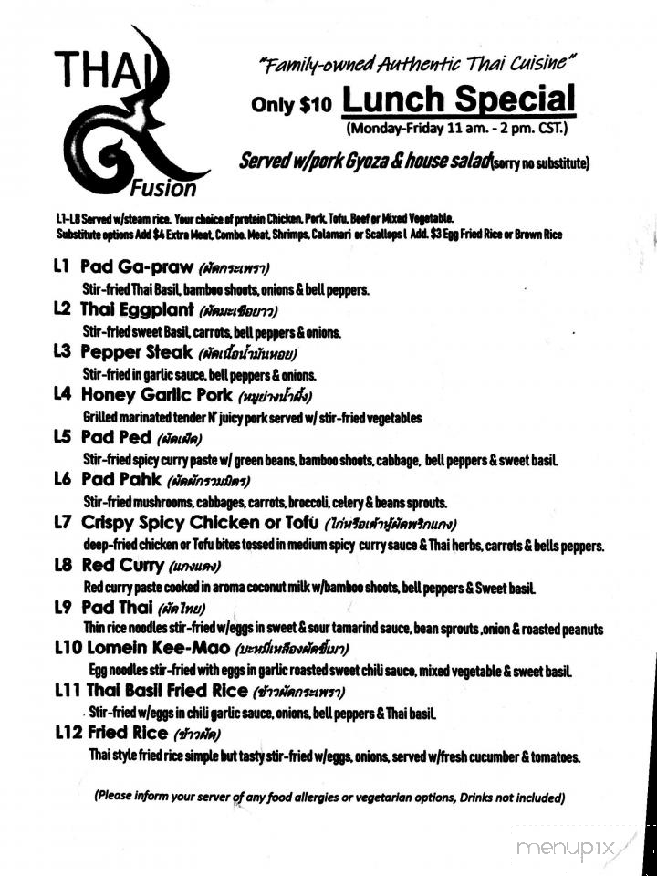 Thai 9 Cuisine - Destin, FL menu_pic