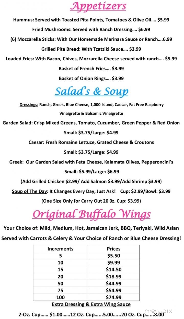 Jessica's Mediterranean & American Eatery - Rutherford College, NC menu_pic