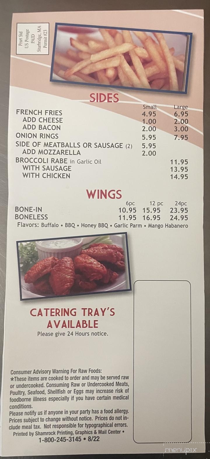 Goshen Pizza - Goshen, CT menu_pic