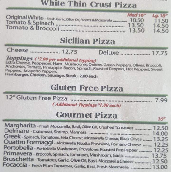 Tony's Pizzeria And Restaurant - Highspire, PA