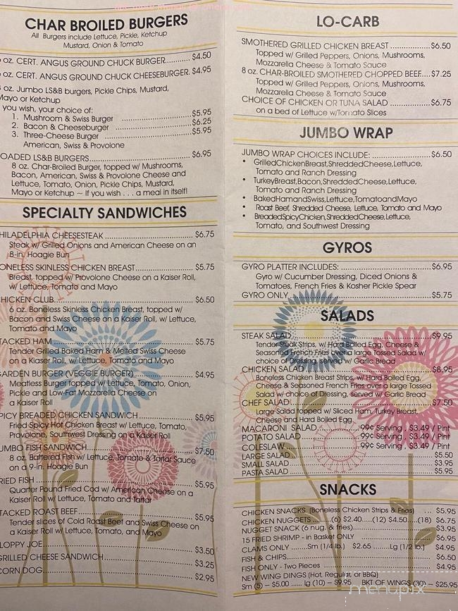 Lock Stock & Barrel - Sharpsville, PA menu_pic