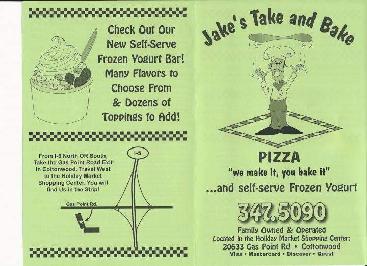 Jake's Take & Bake Pizza - Cottonwood, CA