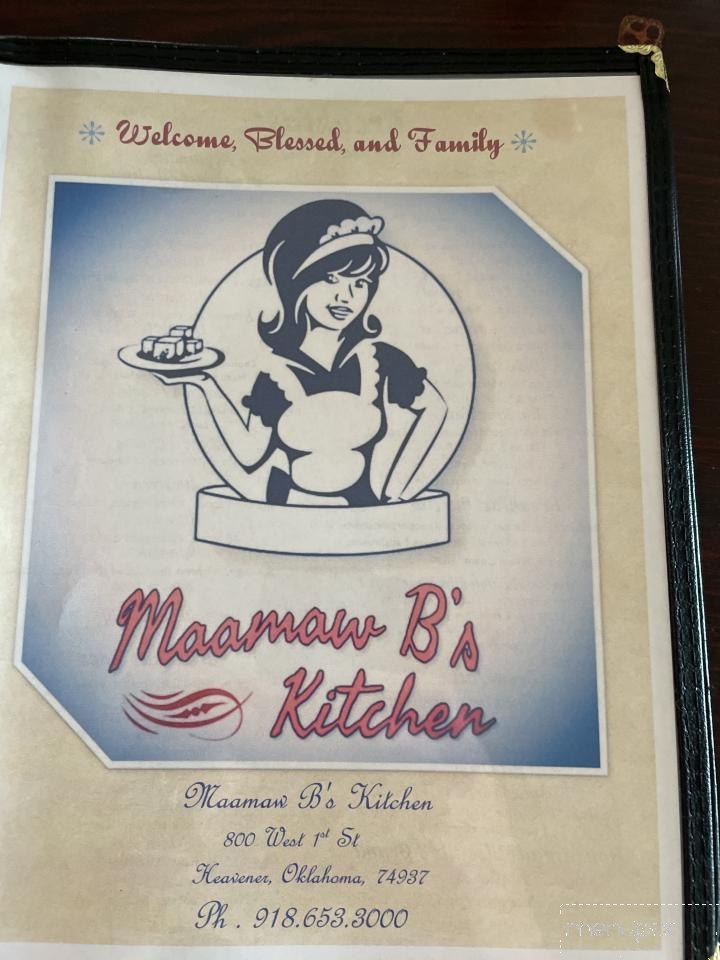 Maamaw B's Kitchen - Heavener, OK menu_pic