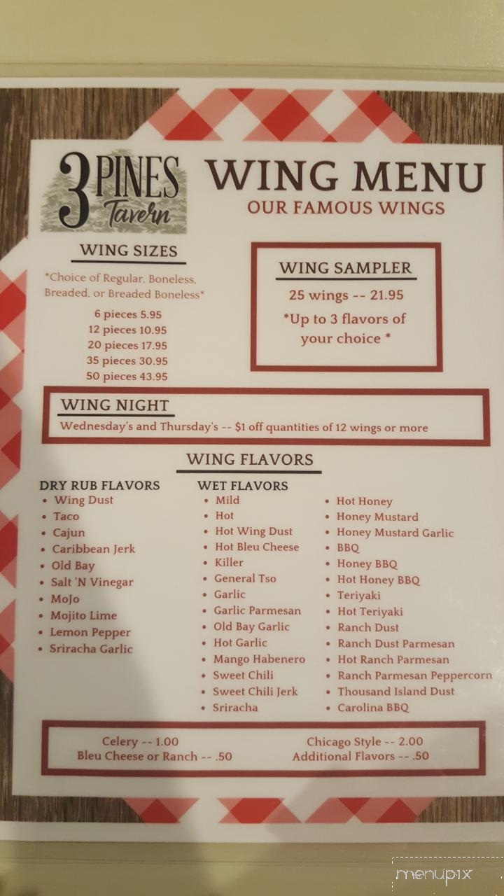 Three Pines - Mount Holly Springs, PA menu_pic
