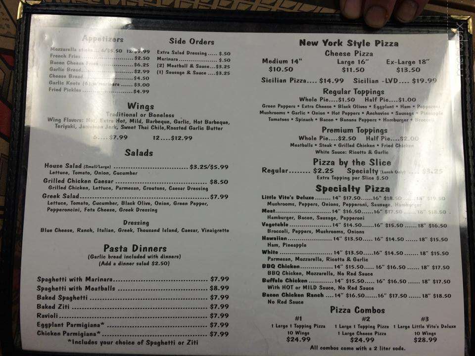 Little Vitos - Kernersville, NC menu_pic