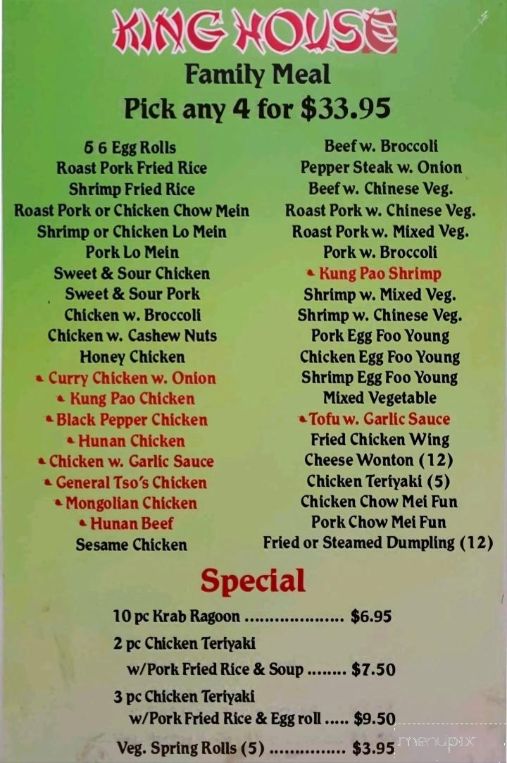 King House - Panama City, FL menu_pic