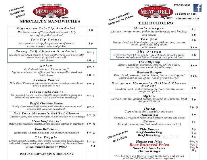 Minden Meat and Deli - Minden, NV menu_pic