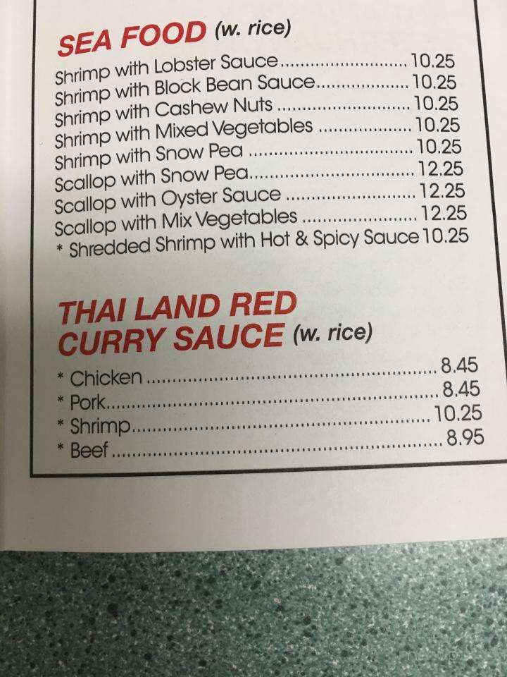 Dragon House Restaurant - Hinesburg, VT menu_pic